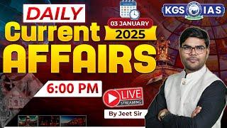 03 January 2025 Current Affairs | Daily Current Affairs | UPSC Current Affairs Today | by Jeet Sir