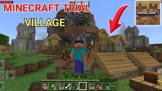 Minecraft trial me village kaise dhunde | Minecraft trial village | Minecraft trial