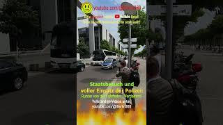 #Berlin360° #Staatsbesuch & voller #Einsatz der #Polizei: Runter von der Fahrbahn... Verdammt!