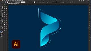 How To Make P Letter Logo In Adobe Illustrator (Tutorial)