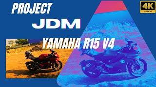 YAMAHA R15 V4 Gets a JDM Makeover with Indonesian Bubble Visor!