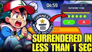 World's FASTEST SURRENDER in Pokemon unite  (with Randumbs) Pokemon unite