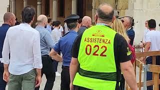 Roberto Saviano a Fano per Passaggi Festival: l'arrivo.