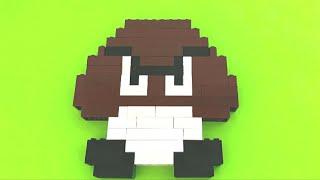 How To Build A Lego 8 Bit Goomba (Retro) From Mario Bros