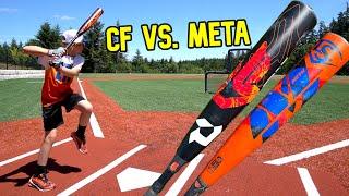 DeMarini CF MASHUP vs Louisville Slugger META | Feat. 10-yr old Biscuit Byrnes | USSSA -8 Bat Review