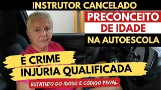  Instrutor cancelado!  Preconceito de idade contra aluna.  Boletim de ocorrência.  Crime ️