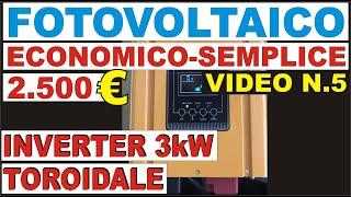 2.500€ CON INVERTER 12V-3kW E BATTERIE 6kWh