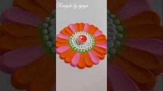 Easy rangoli #rangoli