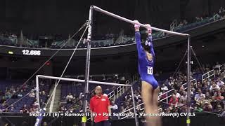 Leanne Wong Realistic Uneven Bars Routine 2021