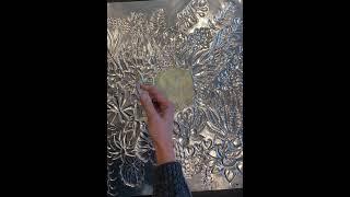 Metal embossing for beginners: How to fill your embossed design with wax