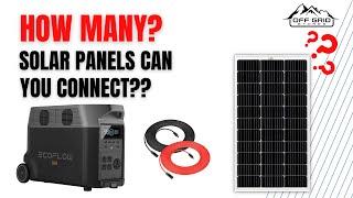 How Many Solar Panels Can You Connect To A Solar Generator?