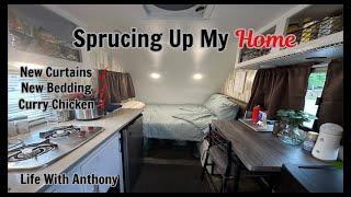 My Tiny RV Life: Sprucing Up My Tiny Home | Slow Cook Curry Chicken