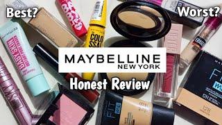 I tried almost EVERYTHING from MAYBELLINE (Review)