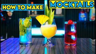 Easy Classic Mocktails at Home | Refreshing Non-Alcoholic Tutorial | How To Make w/ SinCityBartender