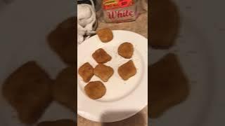 How to properly serve the chicken nuggets.