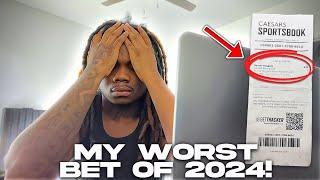 MY WORST BET OF 2024 ‍️ ** WHY I QUIT BETTING ON NFL **