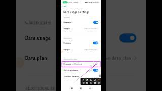 How to Enable Data usage notifications in Redmi | Daily data usage setting #shorts