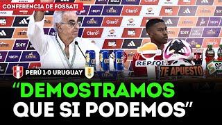 "SE LO DEDICAMOS AL PAÍS": CONFERENCIA de JORGE FOSSATI y MIGUEL ARAUJO tras PERÚ 1-0 URUGUAY |Depor