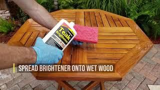 Teak Oil Outdoor Furniture Restoration and Application by Star Brite