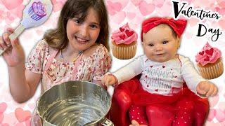 BAKING WITH REBORN MADDIE | SURPRISING MY 5 BIG BROTHERS ON VALENTINES DAY