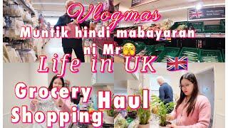 LIFE IN UK  |Vlogmas|GROCERY SHOPPING VLOG| WINDOW SHOPPING|DAY IN MY LIFE VLOG FILIPINA BRITISH