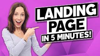 How to Create a Landing Page on Wordpress in LESS than 5 minutes? (BEGINNER-FRIENDLY!)