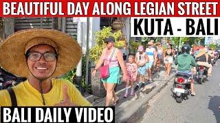 Exploring Bali from Legian beach to Kuta beach street, Bali current situation, 31.10.2024