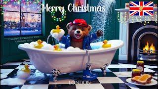 Warm Christmas Music -London Windsor gardens background - Christmas music- Christmas ambience