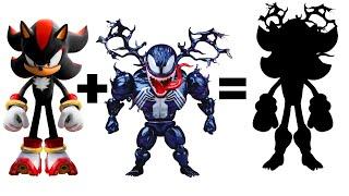 Shadow the Hedgehog & Venom Fusion | Marvel x Sonic Mashup