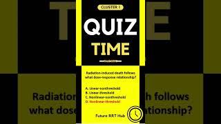 CLUSTER 1 | Radiobiology | Dose-response Relationship #myc️ #rtle2024️ #futurerrthub️ #profmyc️