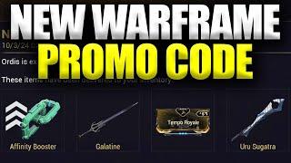 New Warframe Promo Code! Free Galatine Affinity Booster Mod And Sugatra!