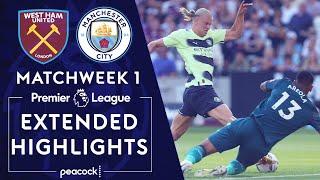 West Ham United v. Manchester City | PREMIER LEAGUE HIGHLIGHTS | 8/7/2022 | NBC Sports