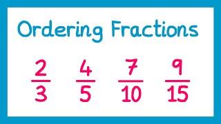 Ordering Fractions - GCSE Maths