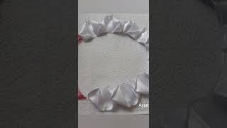 Kurdela Nakışı çiçek yapım tekniği #ribbonart #Ribbon #handmade #kurdela #ribbon #elişi