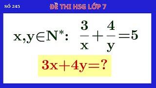 Toán 7- Học toán cùng Thầy Thắng- Đề thi học sinh giỏi lớp 7