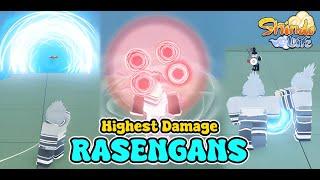 Top 10 *HIGHEST DAMAGE* Bloodline Rasengans And Jutsus in Shindo Life