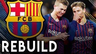 BARCELONA CHAMPIONS LEAGUE REBUILD!! - FIFA 19 Career Mode