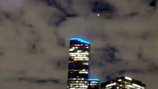 Glowing UFO Sighted Taking Off At Fast Speed Over Melbourne, Australia