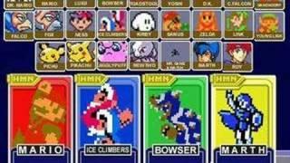 Super Smash Bros Melee - Menu 8 bit remix