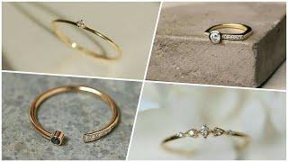 Design Cluster|| Women's gold Ring designs|| Delicate Ring for women|| Latest RING DESIGN