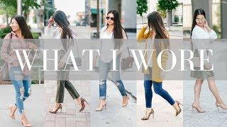 WHAT I WORE - 10 Outfit Ideas 12/7/17 | LuxMommy