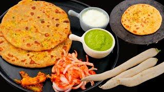 मूली के पराठे में बस ये मिला दे और कमाल देखे | Mooli Paratha Recipe |Mooli ke Parathe kabitaskitchen