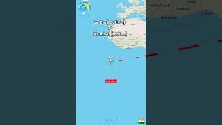Mumbai Maharashtra India To La Paz Bolivia #Flight #Map #Travel #Animation #Shorts#