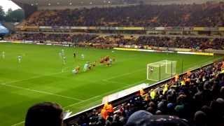 Wolves v Coventry 19-10-13 - Carl Baker Free Kick