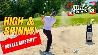 “BUNKER Mastery! // HIGH & SPINNY Sand Shots EVERY time!!” #golfinstruction #golftips #golfswing