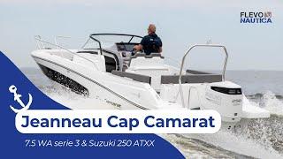 FlevoNautica vaarvideo: Jeanneau Cap Camarat consoleboot | Suzuki 250 Pk