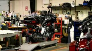 Setting up a New Harley-Davidson motorcycle.