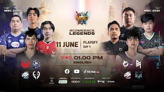 [English] MSC Playoff Day 1 | MLBB Southeast Asia Cup 2021