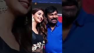 Chiranjeevi Hugs Pooja Hegde | Chiranjeevi Makes Fun with Pooja Hegde & Ram Charan | #YTShorts