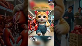 ||小橘子想请小朋友们吃龙虾，没想到~~ #story #cartoon #freefire #funny #beauty #cat